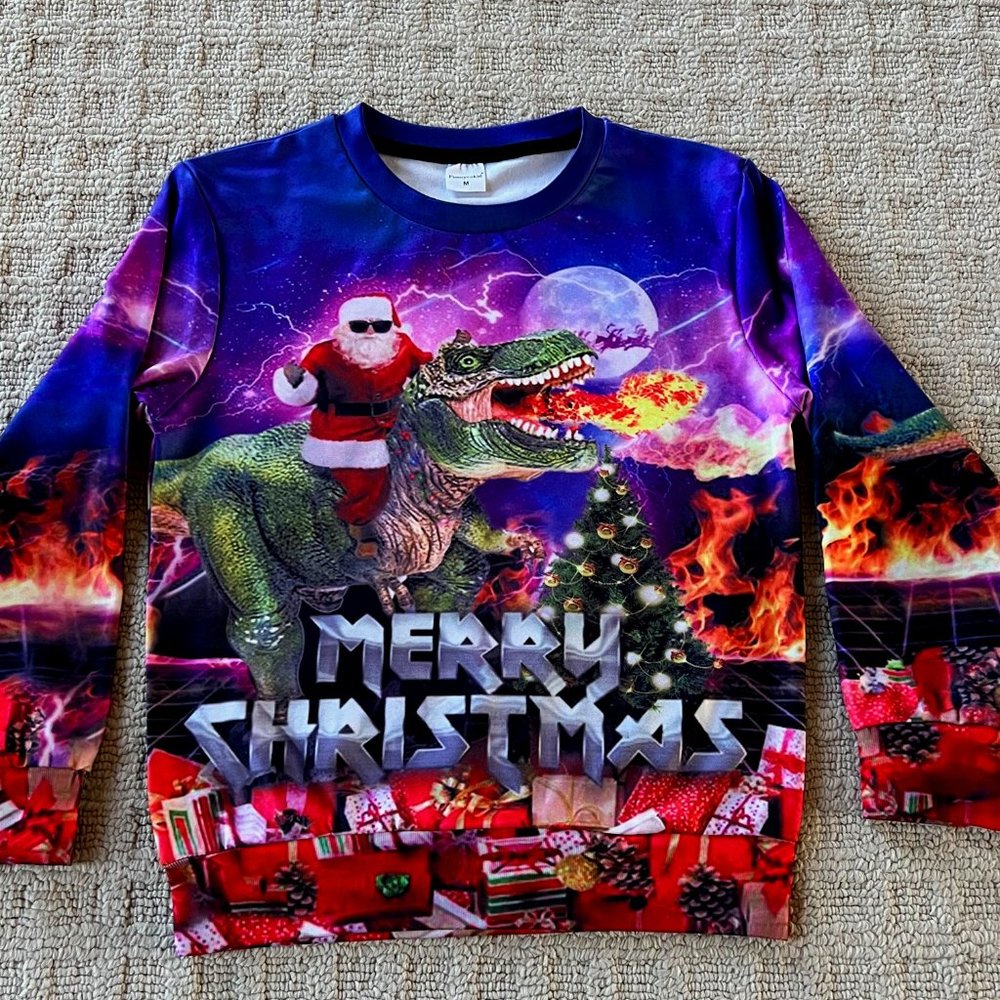 Funnycokid Ugly Christmas Sweatshirt - Youth Medium